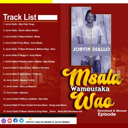 Download Audio | Jorvin Dialo – Msala Wameutaka Wao (EP)