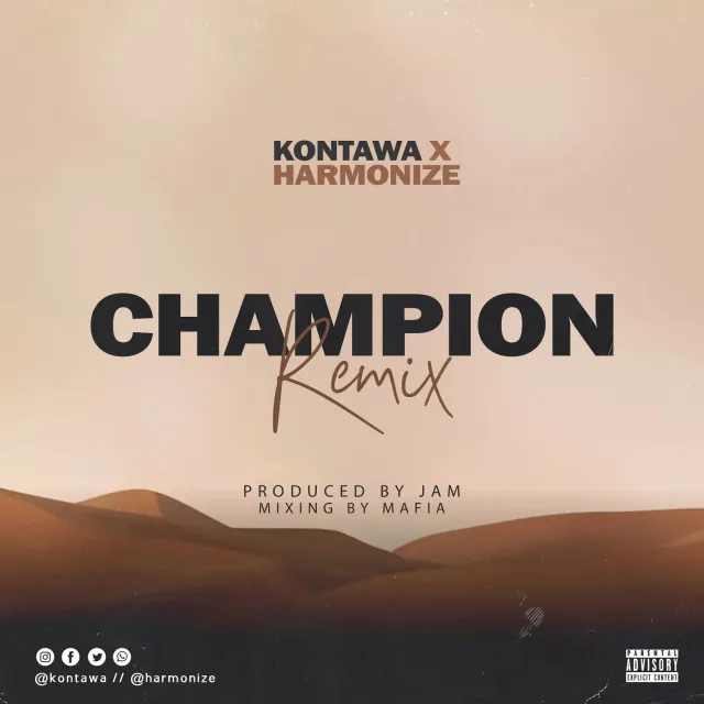 Download Audio | Kontawa Ft. Harmonize – Champion remix